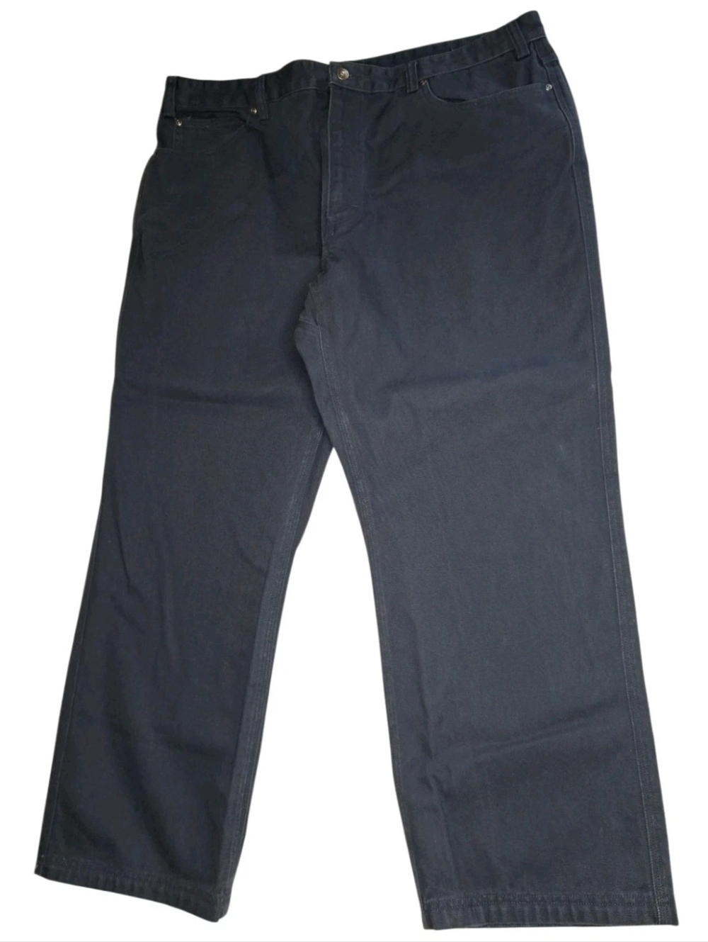 Duluth Trading Co Men's Size 44x30 Navy Blue Heavy Cotton Canvas Pants Workwear